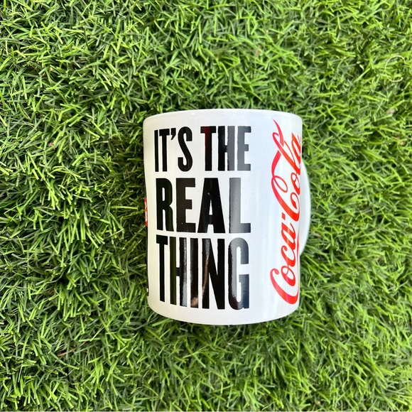 ❣️SALE❣️ Vintage Coca Cola Coffee Mug Cup “ITS THE REAL THING” 3.5” Tall - Picture 3 of 8